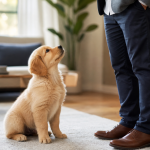 8 week old puppy schedule for working owners