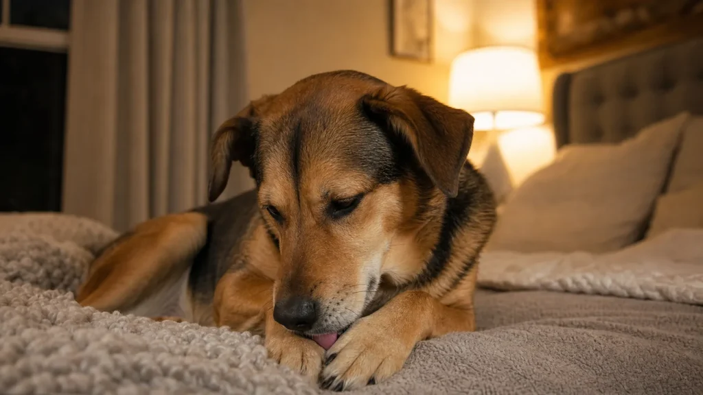 Why Does My Dog Lick His Paws at Night?
